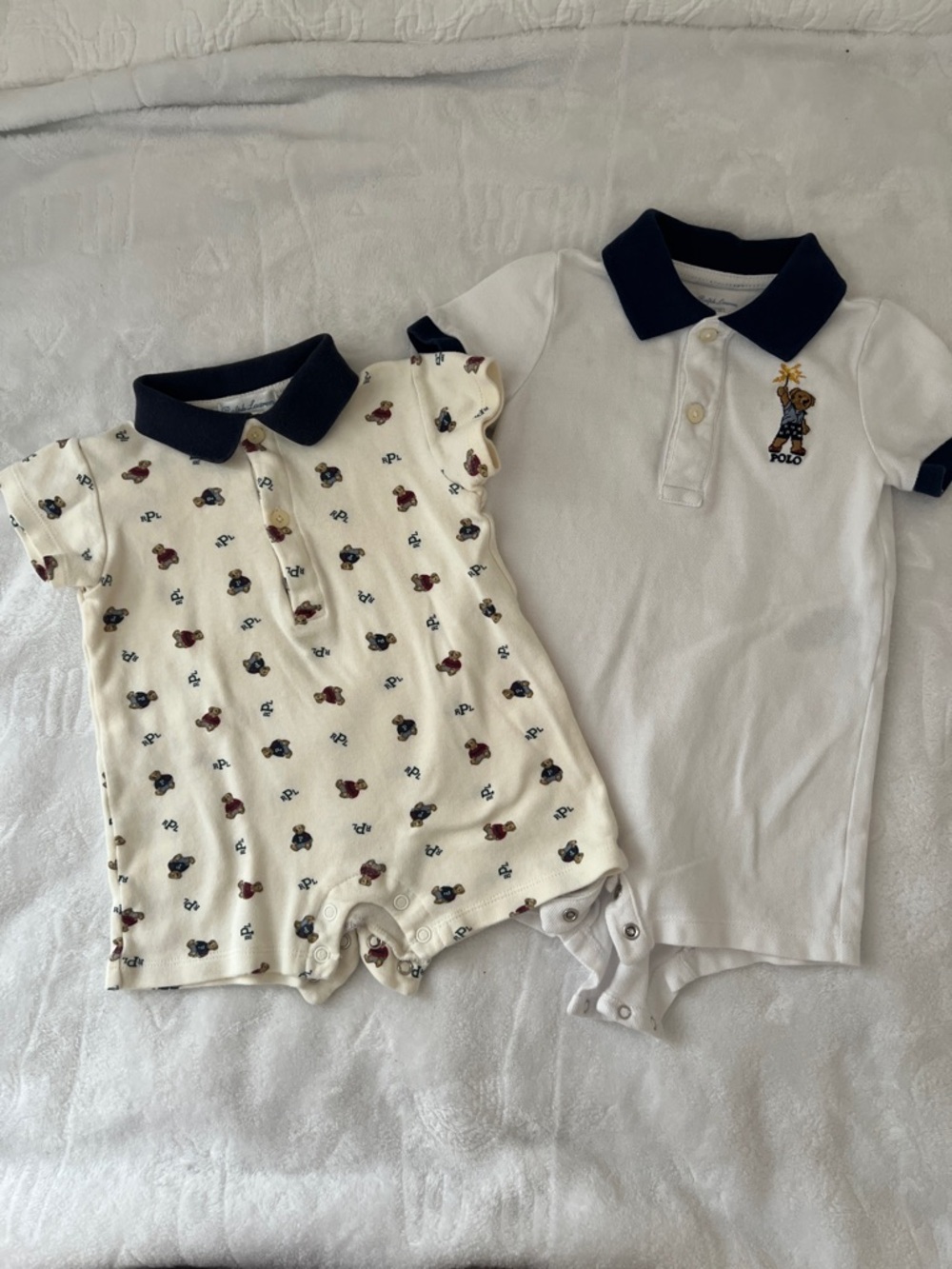 Two Baby Ralph Lauren Rompers